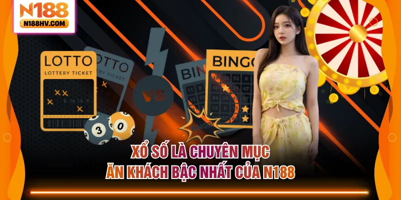 Xổ số là chuyên mục ăn khách bậc nhất của N188